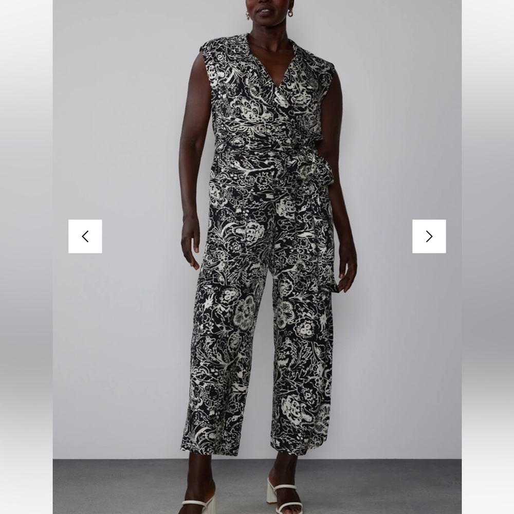 Black and white jumpsuit